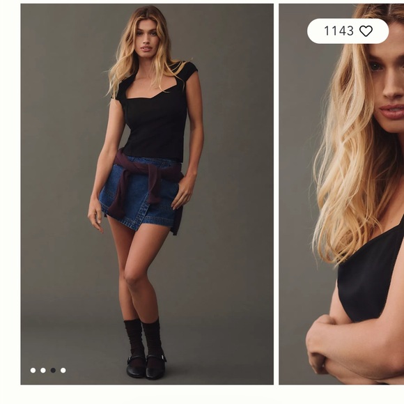 Anthropologie - Maeve- Back cut-out and sweetheart neckline 🖤 - Picture 3 of 7